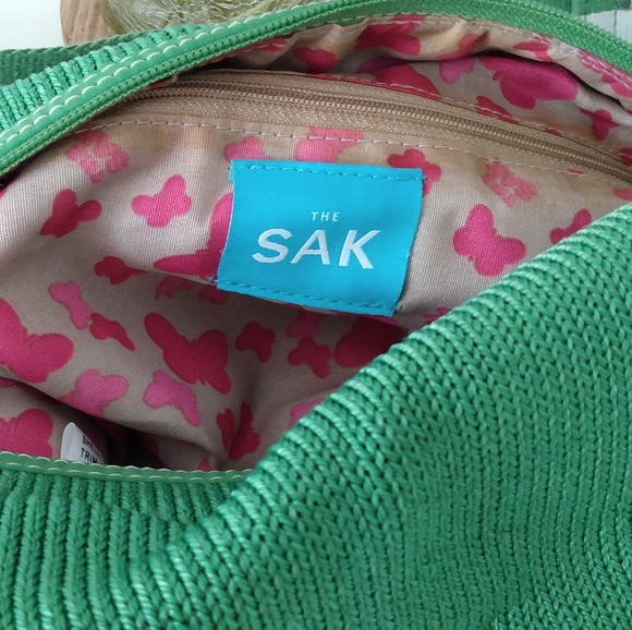 💚The SAk green & white shoulder bag purse - Picture 3 of 13